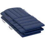 4-Piece Adirondack Chair Cushion Set with Ties, Navy Blue
