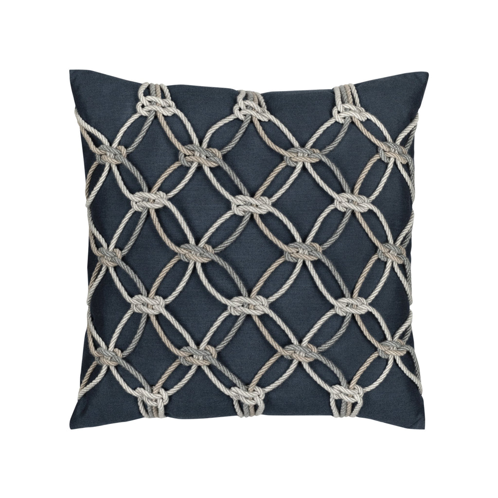 Indigo Rope Pillow