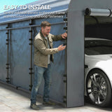 Carport Sidewall Panels Set of 4 for 12' x 20' Carports, Dark Gray