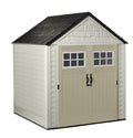 Rubbermaid 7x7 Ft Durable Weatherproof Resin Outdoor Storage Shed