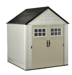 Rubbermaid 7x7 Ft Durable Weatherproof Resin Outdoor Storage Shed