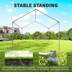 3 x 3 m Heavy Duty Garden Gazebo with Sides, Windows & 4 Weight Bags, Grey