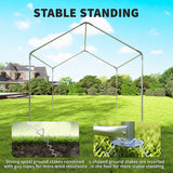 3 x 3 m Heavy Duty Garden Gazebo with Sides, Windows & 4 Weight Bags, Grey