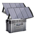 ALLPOWERS MPPT Solar Generator S2000 Pro, 2400W 1500wh Portable Power Station with 2 * 200W Folable Solar Panels Included, Solar Mobile Battery Pack for Outdoor RV Camping Home Emergency Travel