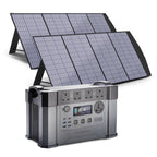 ALLPOWERS MPPT Solar Generator S2000 Pro, 2400W 1500wh Portable Power Station with 2 * 200W Folable Solar Panels Included, Solar Mobile Battery Pack for Outdoor RV Camping Home Emergency Travel
