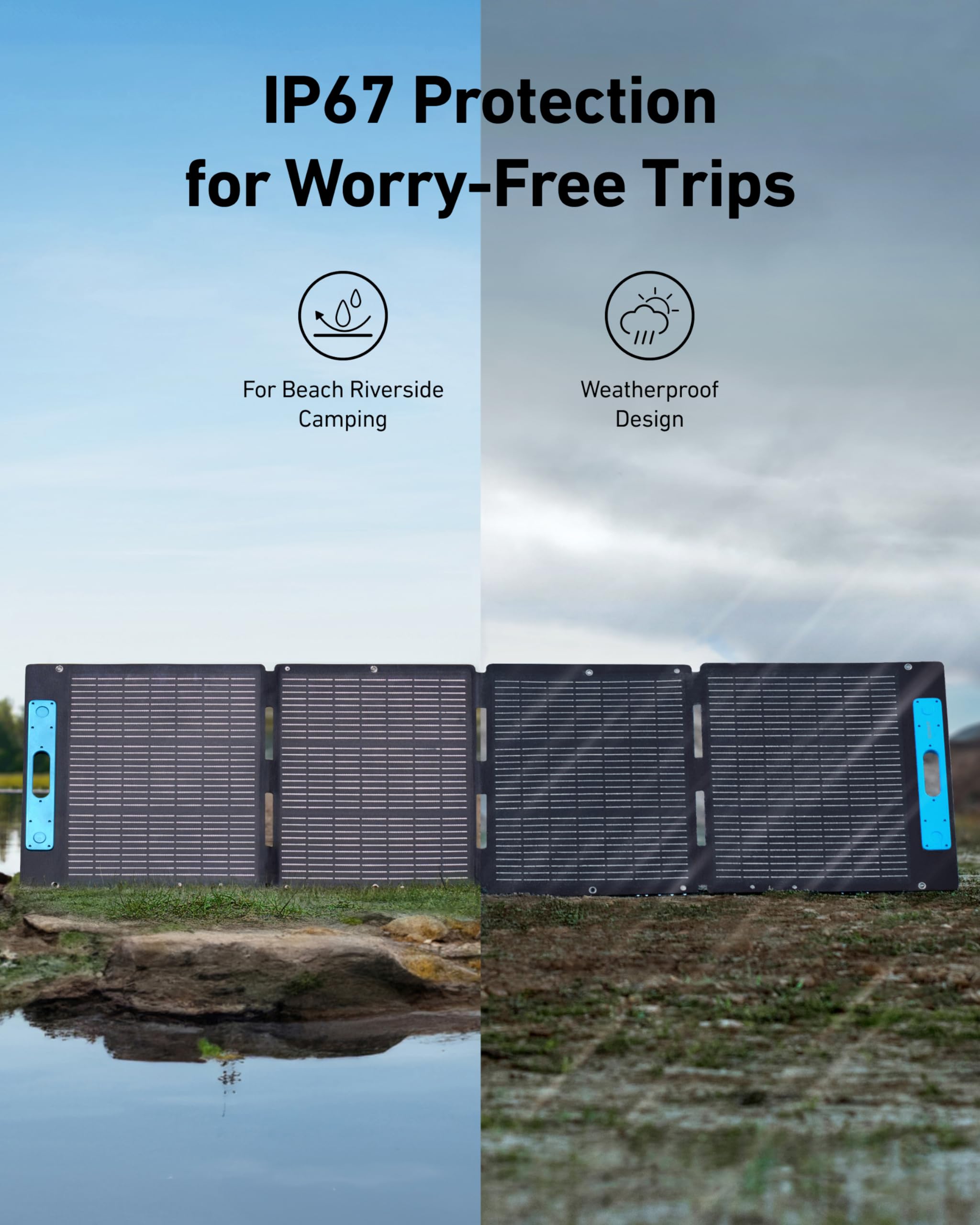 Anker SOLIX C1000 Portable Power Station with 200W Solar Panel, 1800W Solar Generator, LFP (LiFePO4) Battery, 4 AC Outlets, Up to 2400W for Home, Power Outages, and Outdoor Camping
