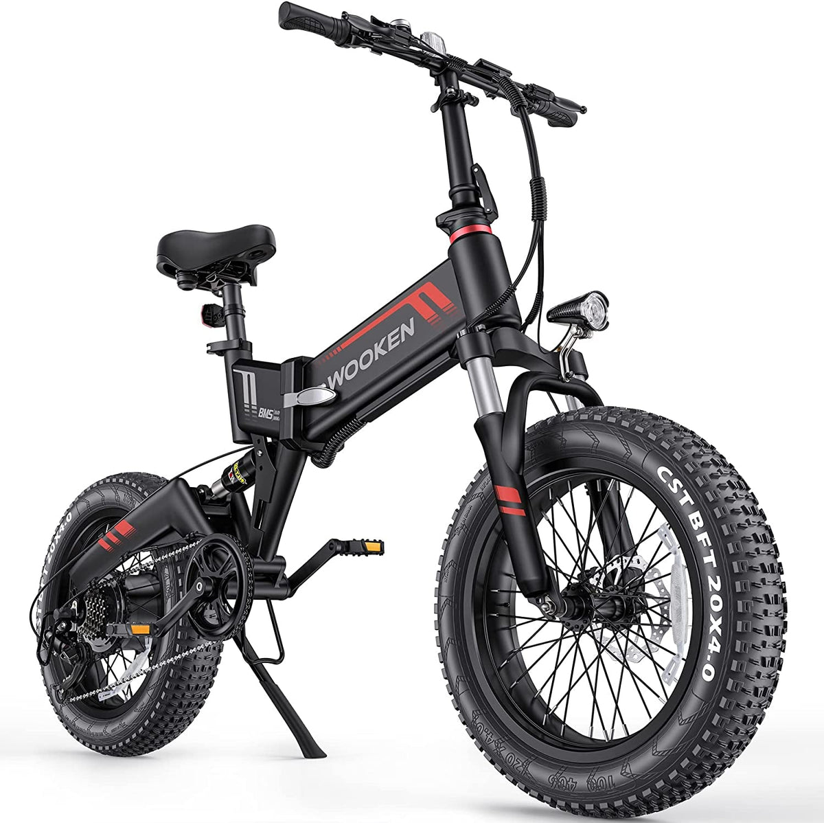 20 Inch Foldable Fat Tire Electric Bike for Adults - 500W Motor, 20 MPH