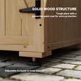 Wood Garden Shed with Adjustable Shelf and Double Doors