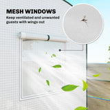 78.7" x 29.5" x 74" Mini Greenhouse, White