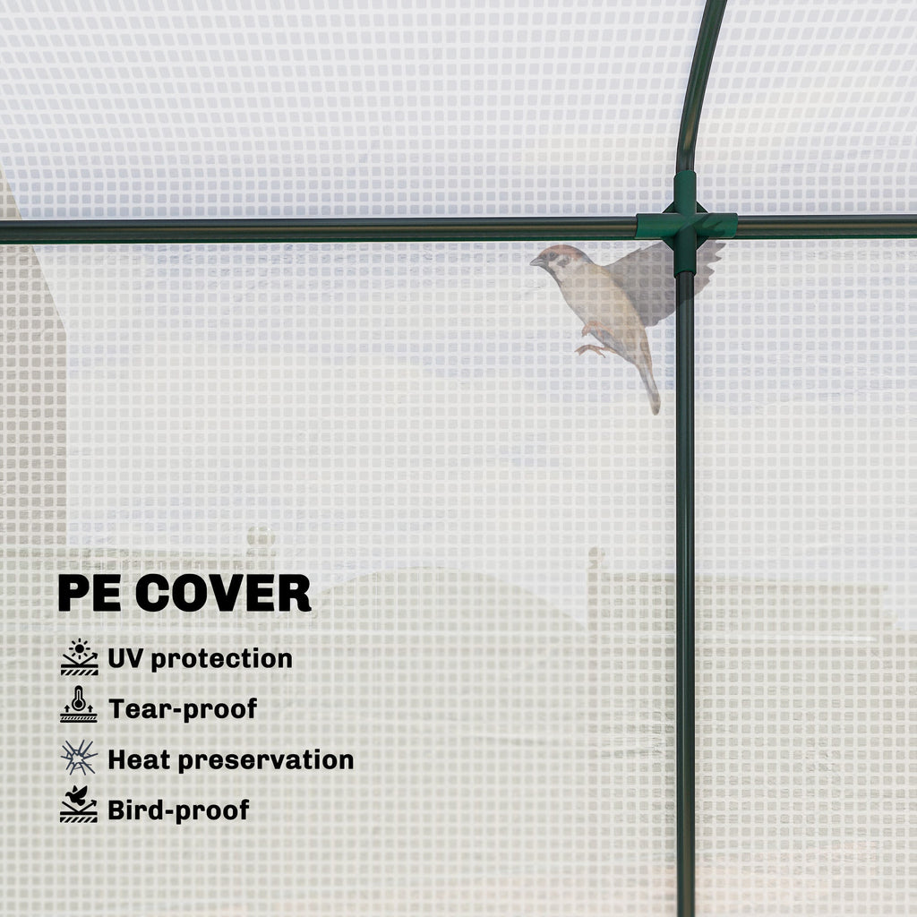 78.7" x 29.5" x 74" Mini Greenhouse, White