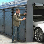 Carport Sidewall Panels Set of 4 for 10' x 15' Carports in Dark Gray