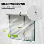 77.2" x 30.3" x 77.6" Lean-to Tomato Greenhouse, White