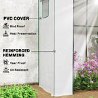 77.2" x 30.3" x 77.6" Lean-to Tomato Greenhouse, White