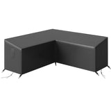 V-Shaped Garden Furniture Cover with Air Vent, 216 x 216 cm, Black