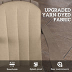 4-Piece Adirondack Chair Cushions, 49" x 20" x 2", Beige