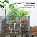 6' x 3' x 2' Galvanized Raised Garden Bed for Vegetables, Light Grey