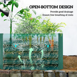 6' x 3' x 2' Galvanized Raised Garden Bed for Vegetables, Dark Green