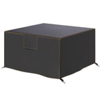 125 x 125 x 74 cm Garden Furniture Cover with Air Vent, Black