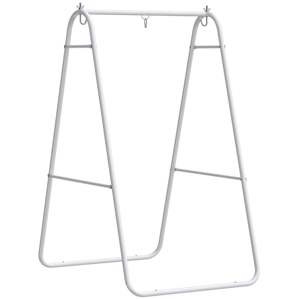 Hammock Chair Stand with Steel Frame, 330 LBS Capacity, White
