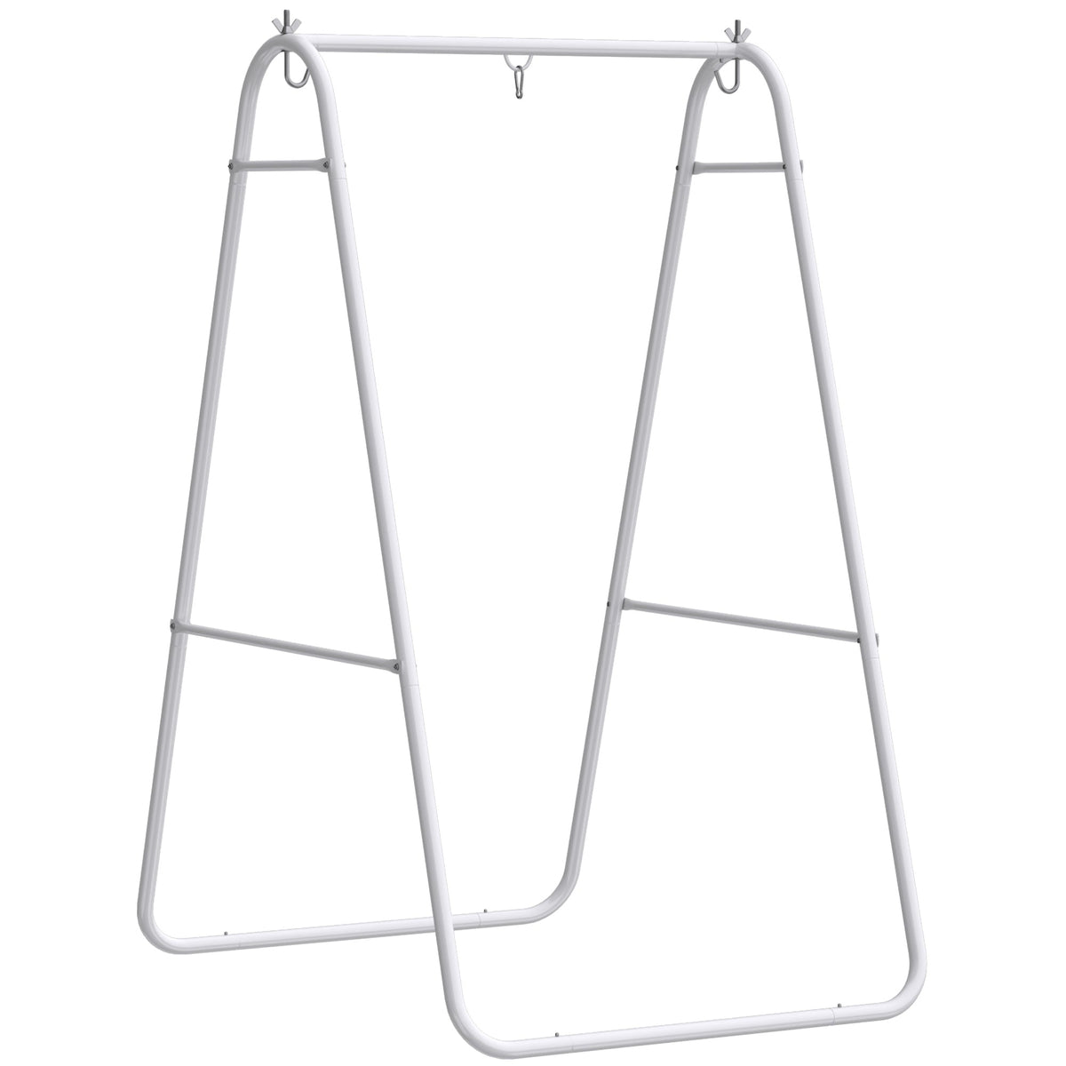 Hammock Chair Stand with Steel Frame, 330 LBS Capacity, White