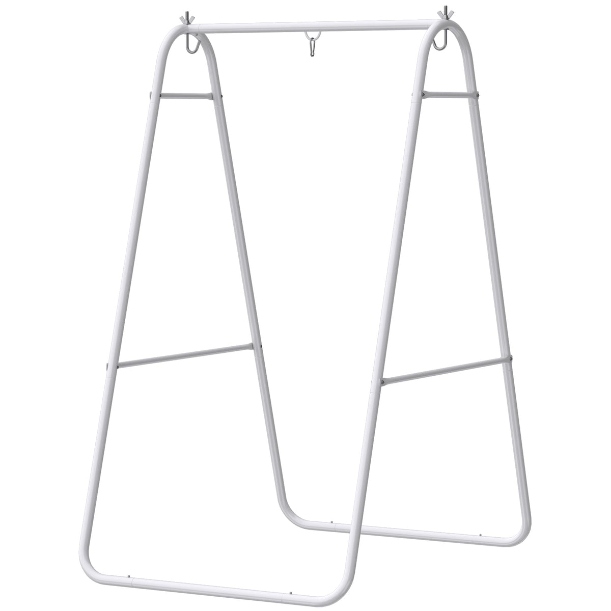 Hammock Chair Stand with Steel Frame, 330 LBS Capacity, White