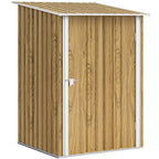3' x 3' Lean-to Garden Storage Shed with Lockable Door & Galvanized Steel Construction