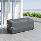 75" x 28.3" x 29.9" Waterproof Patio Sofa Cover, Grey