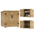Wood Garden Shed with Adjustable Shelf and Double Doors