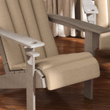 4-Piece Adirondack Chair Cushions, 49" x 20" x 2", Beige