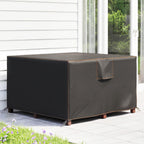 125 x 125 x 74 cm Garden Furniture Cover with Air Vent, Black
