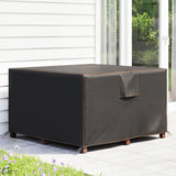 125 x 125 x 74 cm Garden Furniture Cover with Air Vent, Black