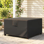 125 x 125 x 74 cm Garden Furniture Cover with Air Vent, Black