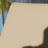 2-Piece Outdoor Lounge Chair Cushions, 76" x 23", Beige