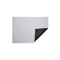 Basketweave Rug in White/Silver