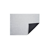 Basketweave Rug in White/Silver