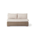 Sausalito Sectional Double Armless Loveseat in Natural
