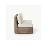 Sausalito Sectional Double Armless Loveseat in Natural