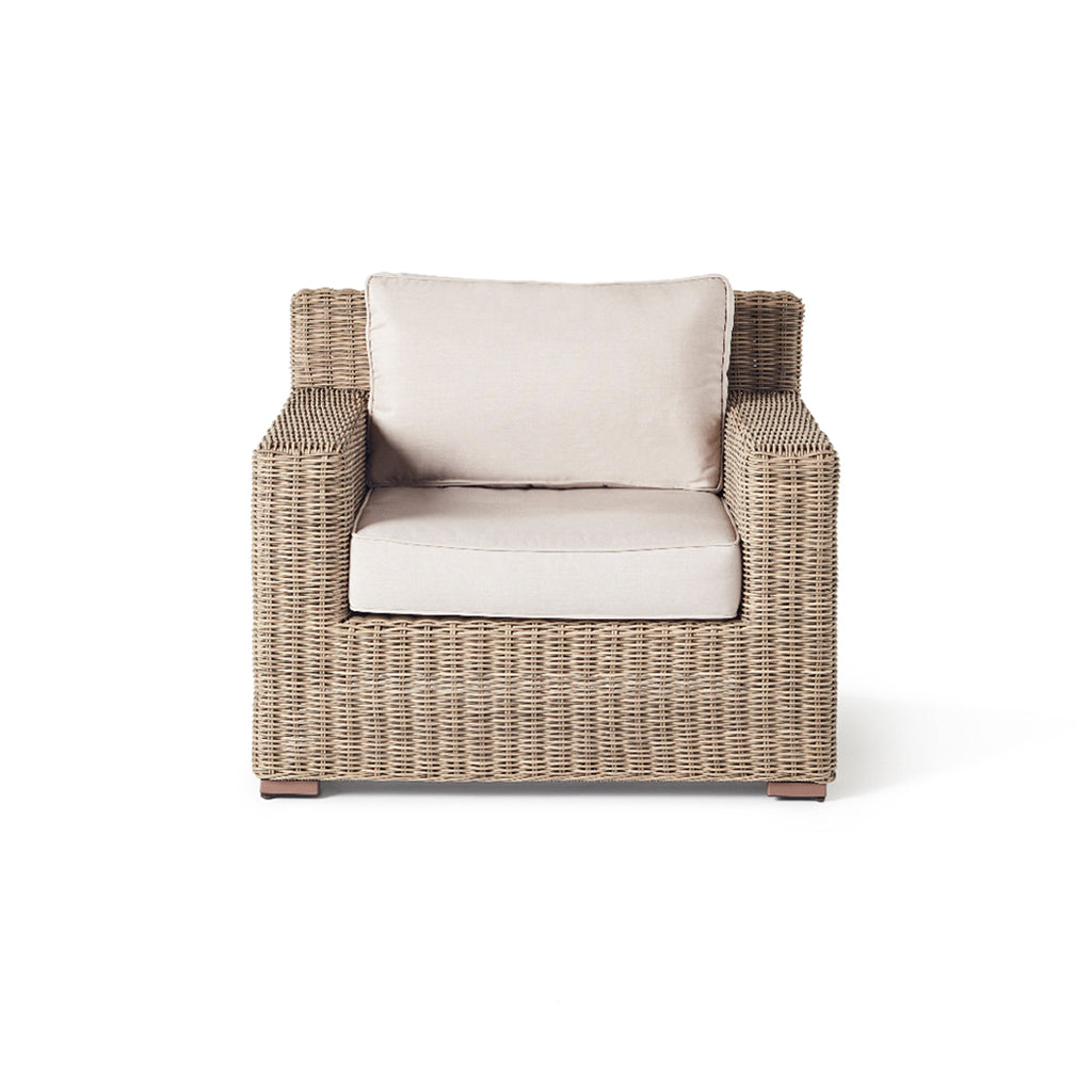 Sausalito Lounge Chair in Natural Wicker