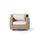 Sausalito Swivel Lounge Chair in Natural Wicker