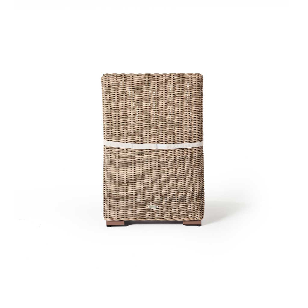 Carmel Dining Side Chair in Natural All-Weather Wicker