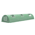 10' x 3' x 2' Portable Mini Greenhouse with 5 Mesh Windows, Green