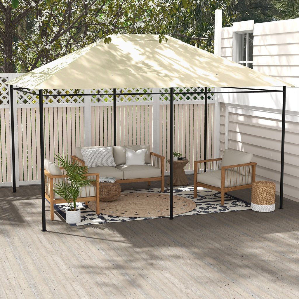 10' x 13' Gazebo Replacement Canopy Top Cover, Cream White