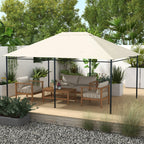 10' x 13' Gazebo Replacement Canopy Top Cover, Cream White