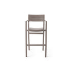 Belvedere Bar Chair in Quartz Grey Aluminum