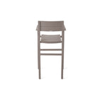 Belvedere Bar Chair in Quartz Grey Aluminum
