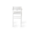 Belvedere Bar Chair in Textured White Aluminum
