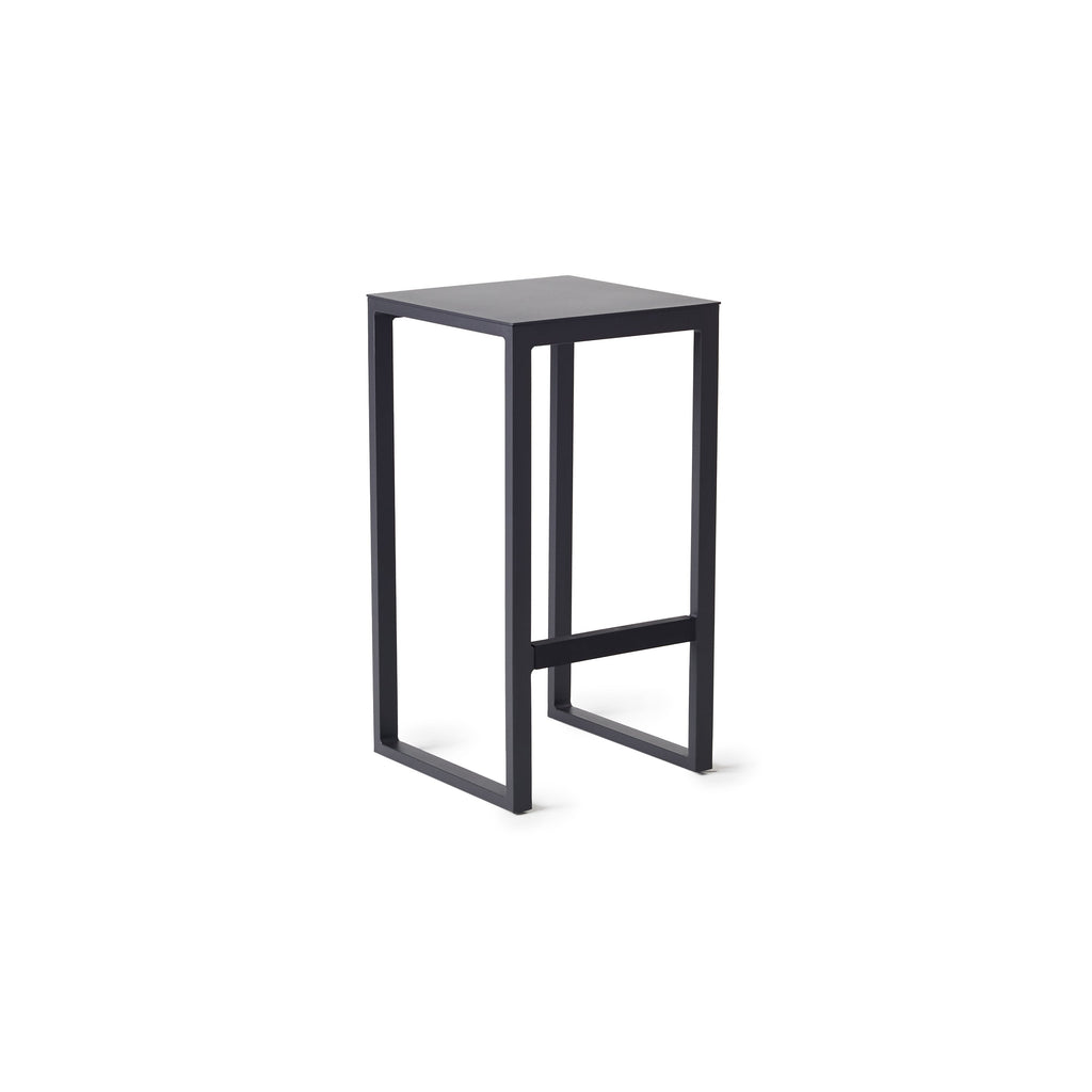 Belvedere Bar Stool in Charcoal Aluminum