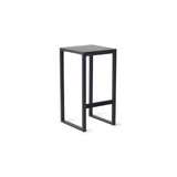Belvedere Bar Stool in Charcoal Aluminum