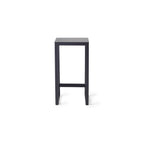 Belvedere Bar Stool in Charcoal Aluminum