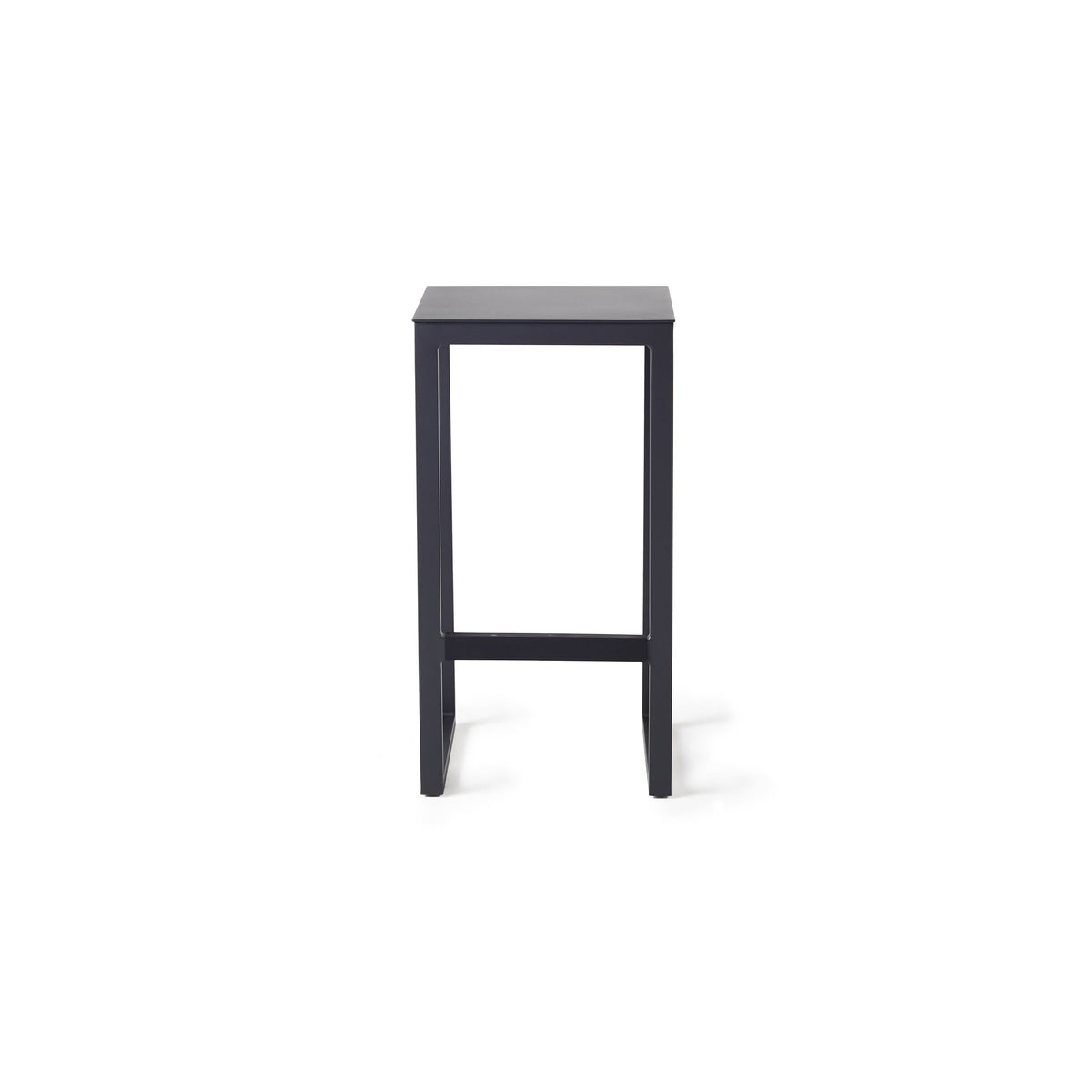 Belvedere Bar Stool in Charcoal Aluminum